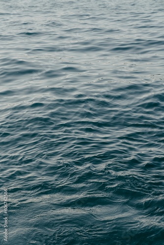 Soft sea waves on the water surface