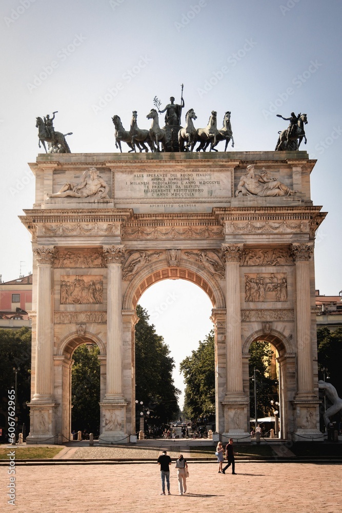 Arco della Pace in Milano, Italy
