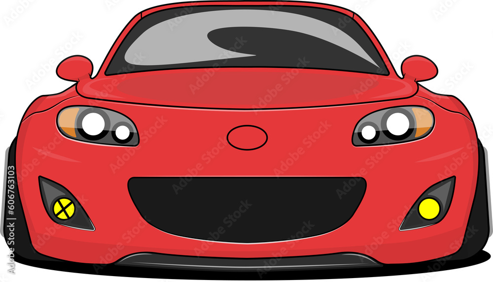 Foto red tuned car miata nc