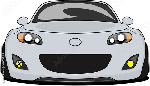 Slika na platnu grey cute car nc