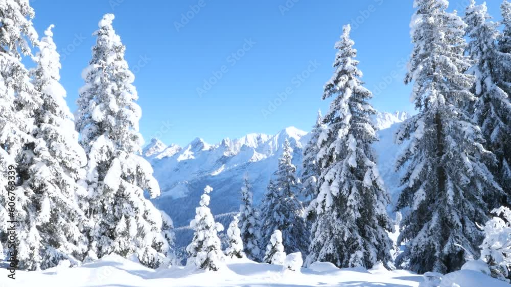 Gorgeous snowy panoramas over La Clusaz in the French Alps Gorgeous snowy panoramas over La Clusaz in the French Alps