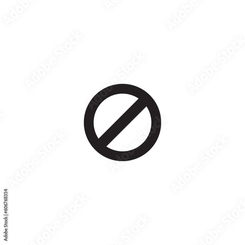 Access blocked sign vector Icon