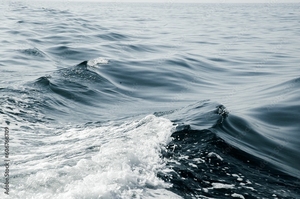 Aerial closeup of beautiful waves in the ocean Aerial closeup of beautiful waves in the ocean