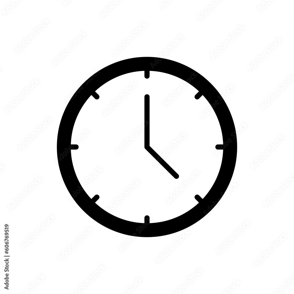 Clock icon vector design templates simple and modern Clock icon vector design templates simple and modern