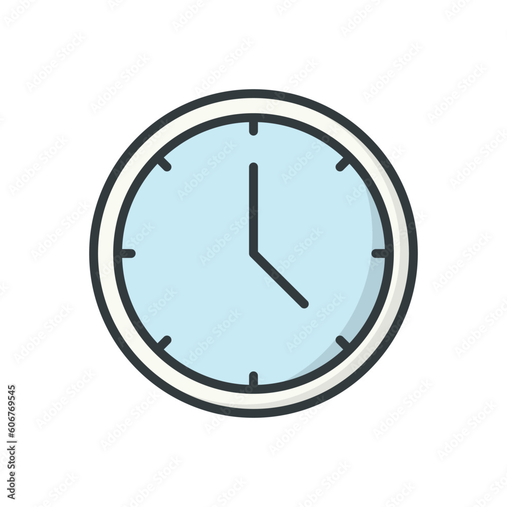 Clock icon vector design templates simple and modern Clock icon vector design templates simple and modern