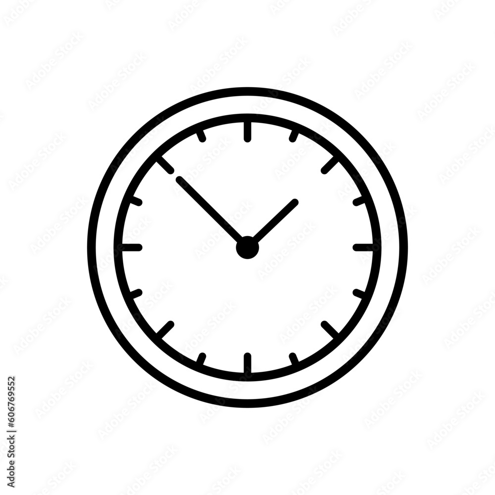 Clock icon vector design templates simple and modern Clock icon vector design templates simple and modern