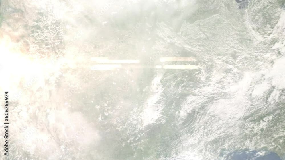 Zoom in from space and focus on Stillwater, Oklahoma, USA. 3D Animation. Background for travel intro. Elements of this image furnished by NASA Zoom in from space and focus on Stillwater, Oklahoma, USA. 3D Animation. Background for travel intro. Elements of this image furnished by NASA