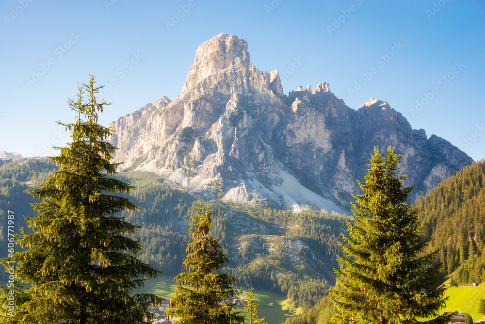 Dolomite alps in Italy, beautiful mountain landscape