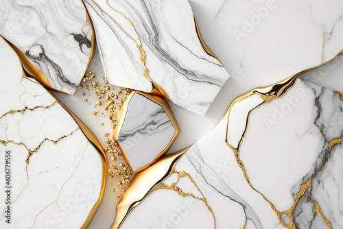 White marble textured background. Abstract design, 4k wallpaper. AI
