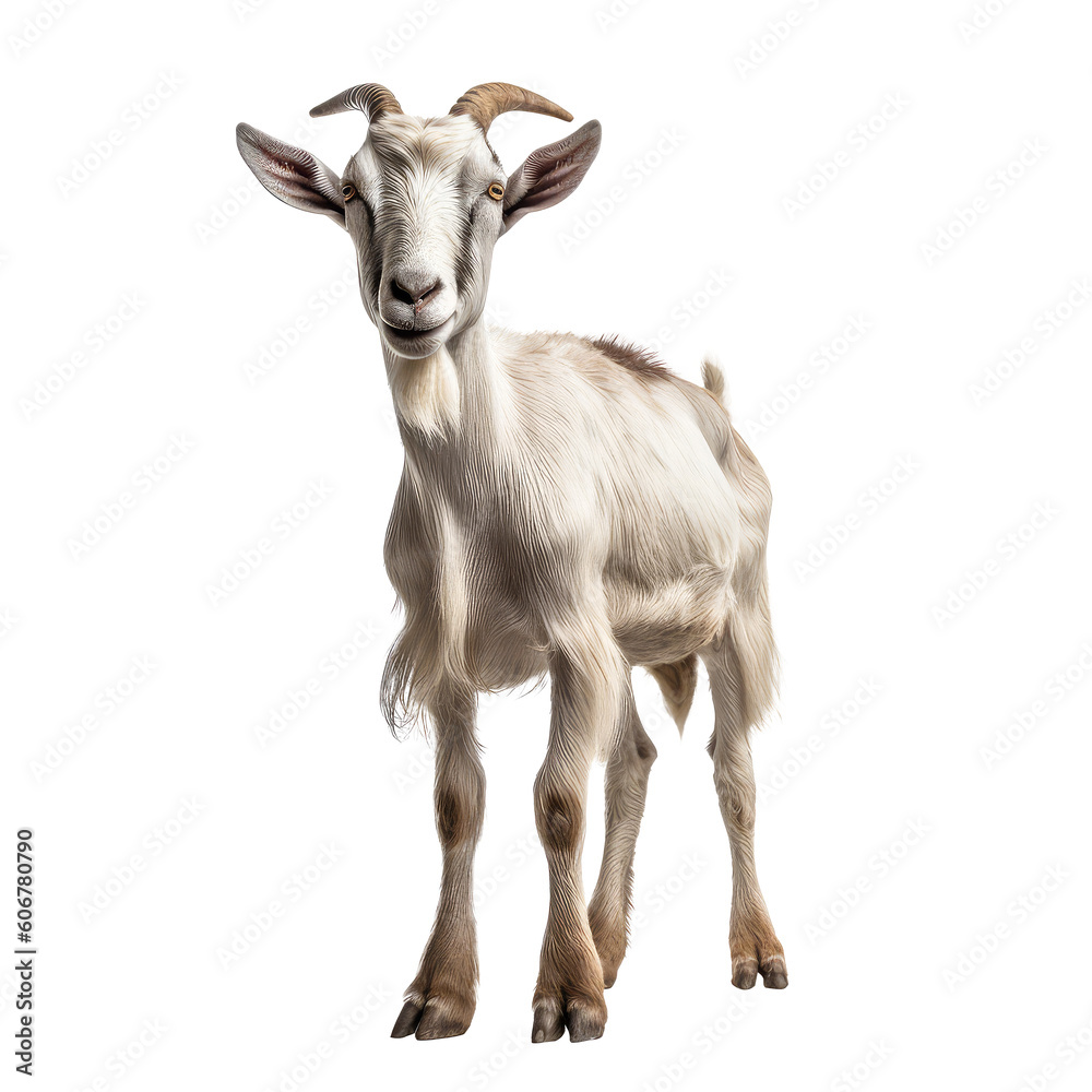 goat on a transparant background, PNG, Generative Ai goat on a transparant background, PNG, Generative Ai