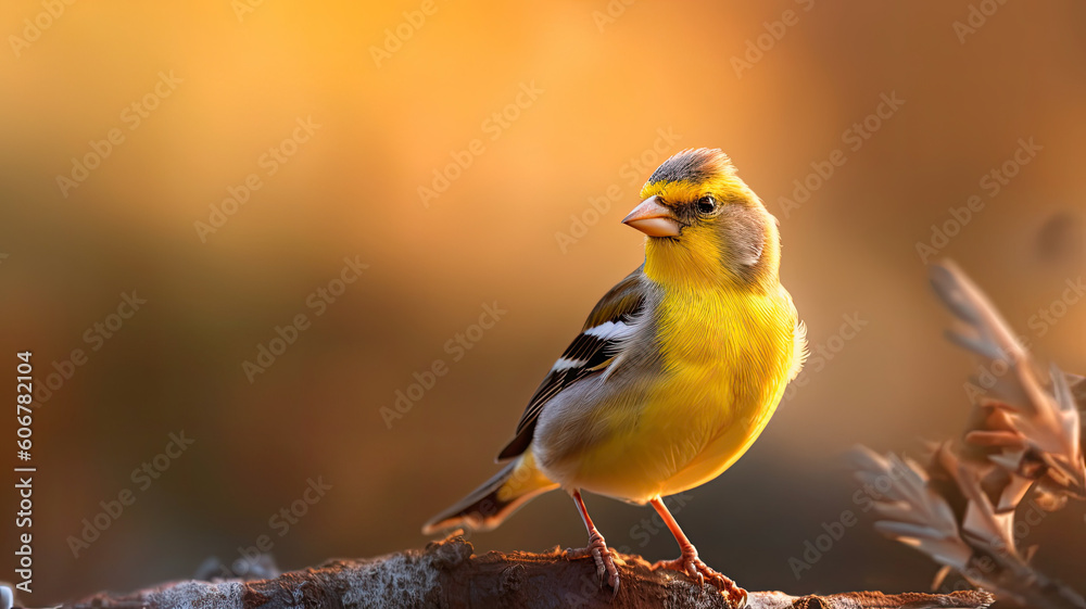 american goldfinch created with Generative AI technology american goldfinch created with Generative AI technology