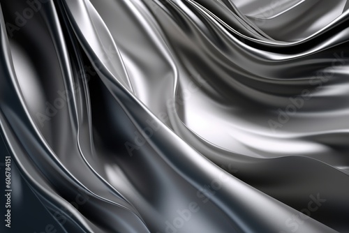 Ai generated illustration of silver wallpaper