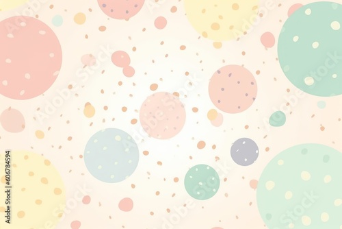 Simple dotted pattern on a paste colored background. Generative ai