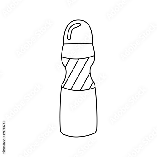 ports water bottle in doodle style