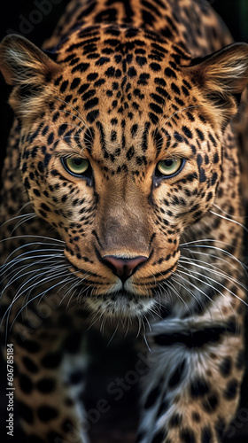Portrait of leopard (Panthera pardus) © Milton
