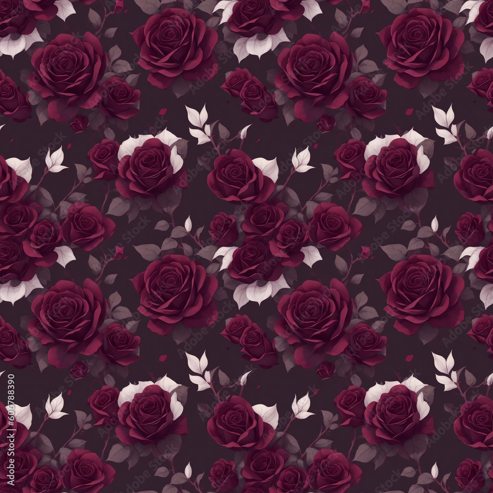 seamless pattern with roses seamless pattern with roses