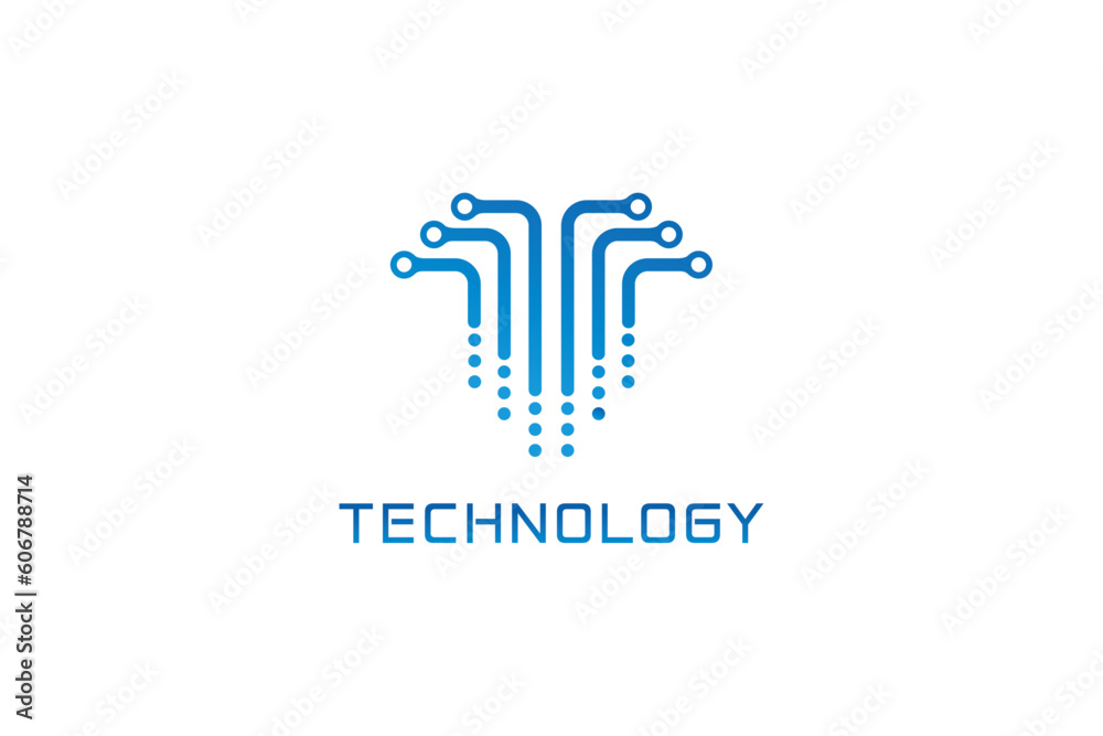 Creative technology tech logo design Creative technology tech logo design