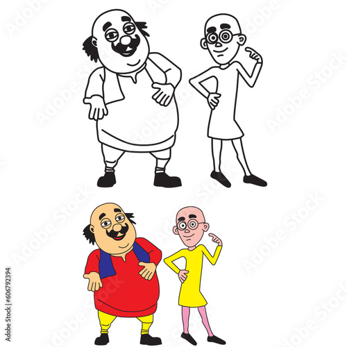 Motu Patlu Colour & Stock Logo Vector File