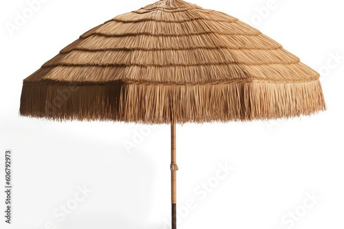 Beach Umbrella On Transparent Background, Generative Ai