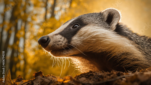 Badger created with Generative AI technology