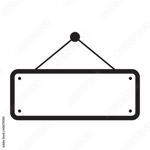 blank signpost icon