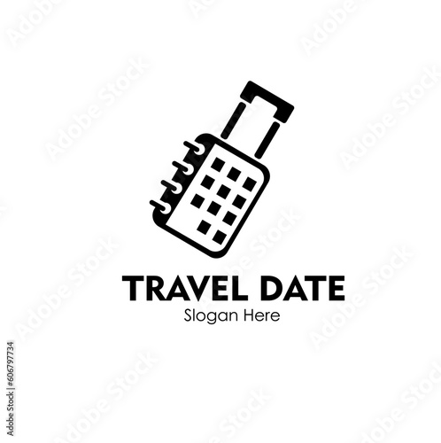 ravel date logo design concept vector illustration