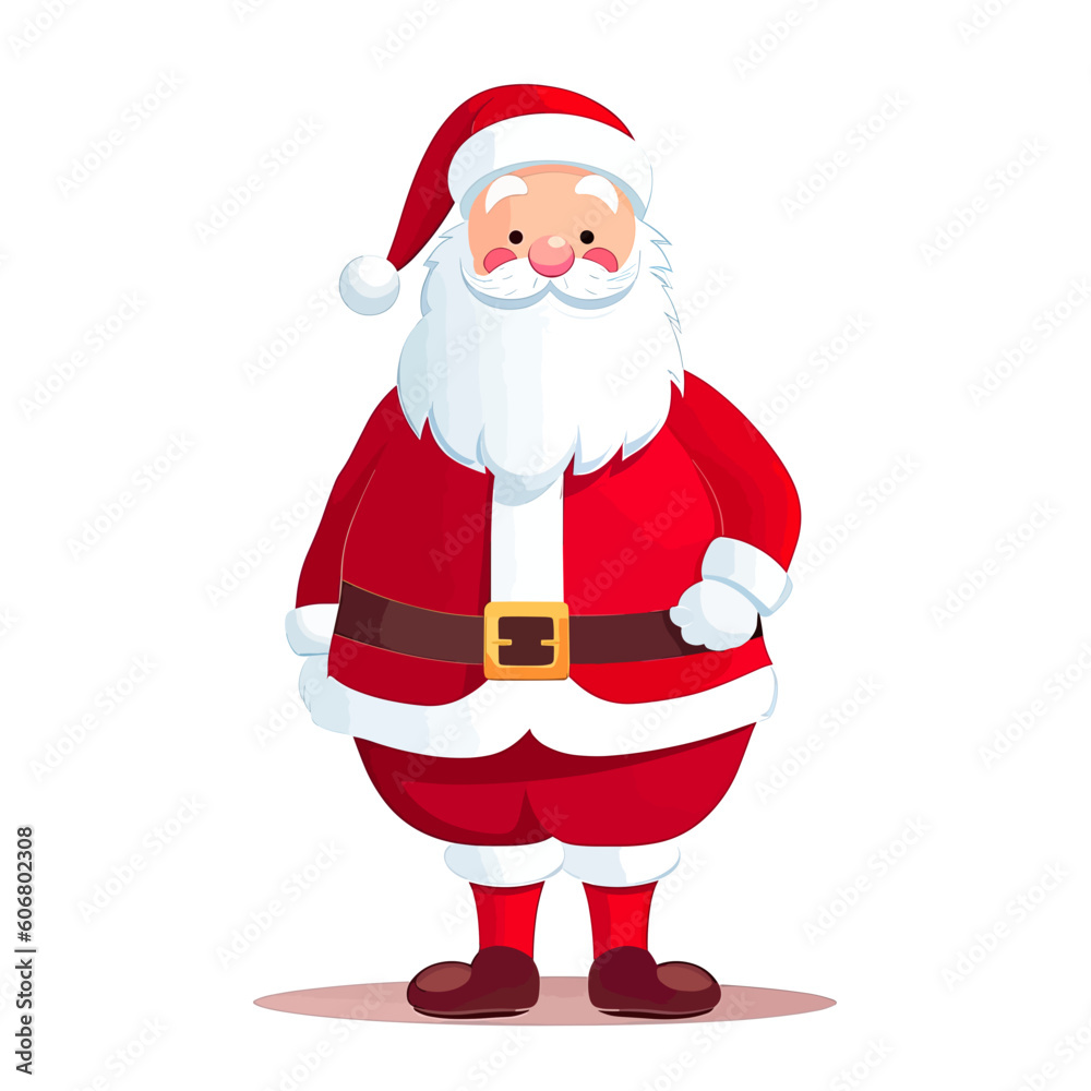 Vector illustration of Santa Claus isolated on white. Vector illustration of Santa Claus isolated on white.