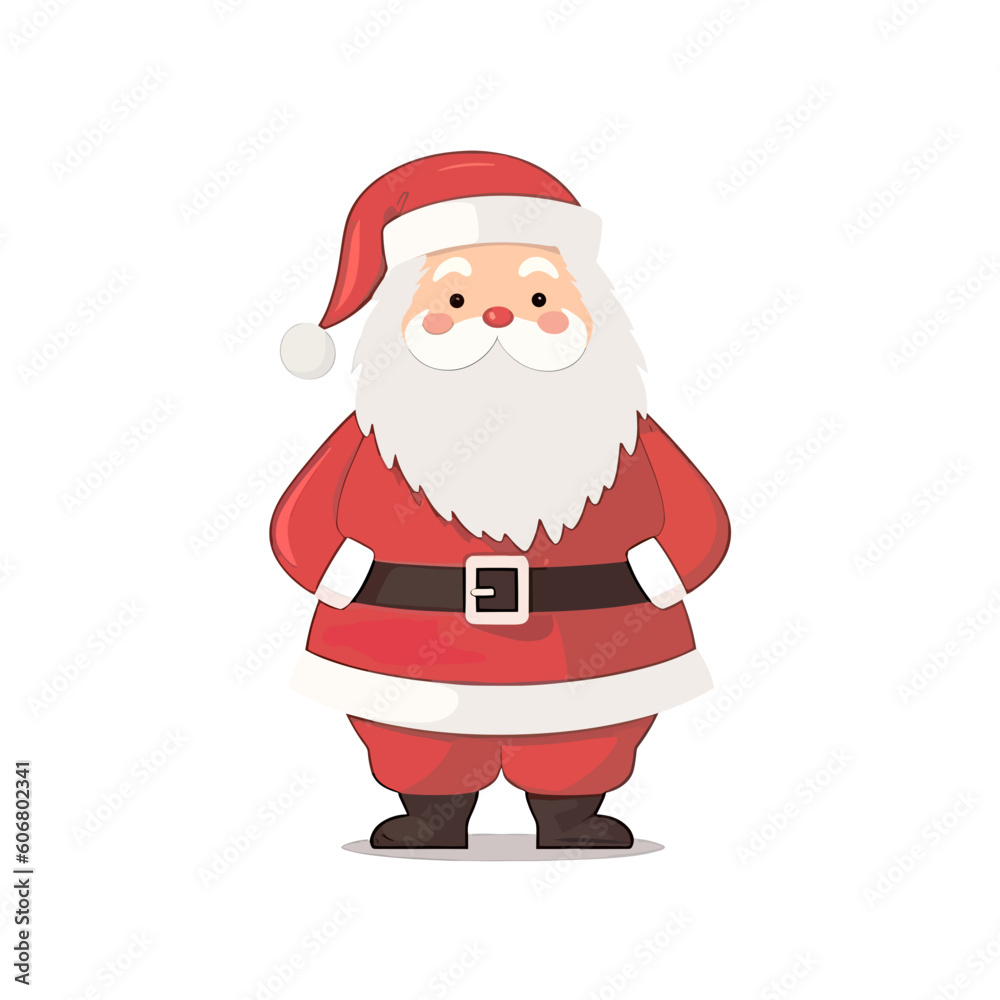 Vector illustration of Santa Claus isolated on white. Vector illustration of Santa Claus isolated on white.