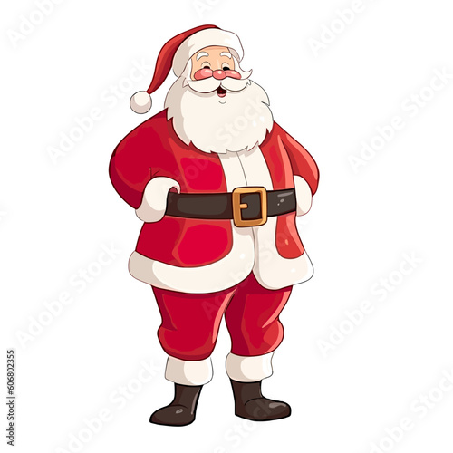Vector illustration of Santa Claus isolated on white. © W&S Stock