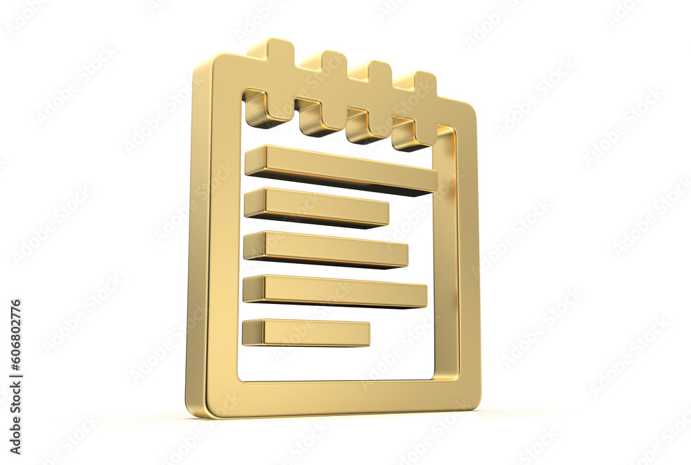 Calendar icon 3d rendered isolated on white background with shadow Calendar icon 3d rendered isolated on white background with shadow