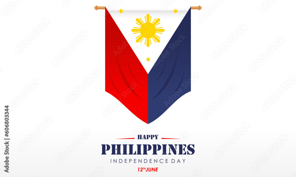 Obraz premium Celebrating the Philippines Independence Day Banner Background