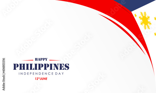 Celebrating the Philippines Independence Day Banner Background