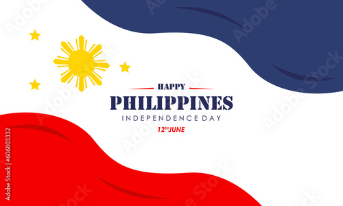 Celebrating the Philippines Independence Day Banner Background
