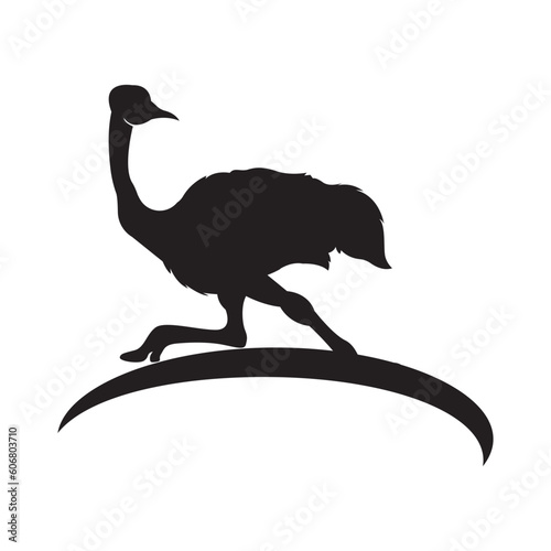 ostrich icon vector illustration simple design