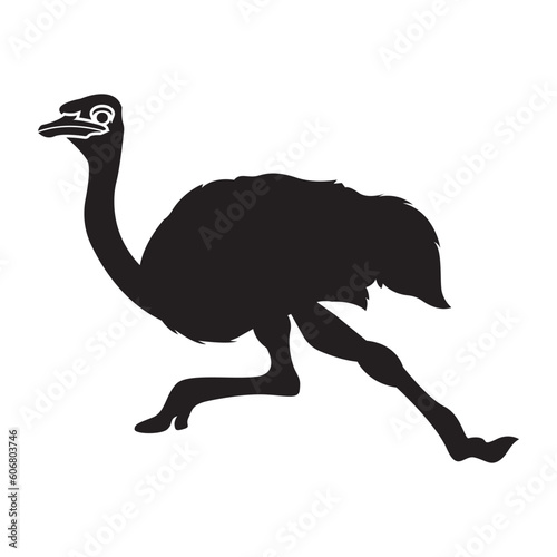 ostrich icon vector illustration simple design