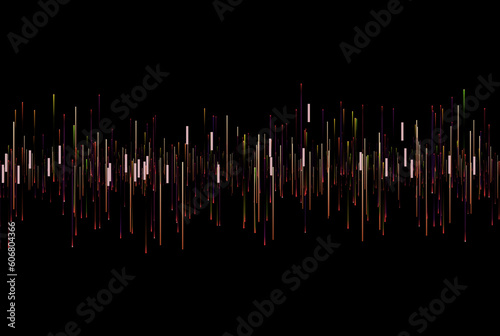 Frequency bars texture musical audio gradient rays style line art background