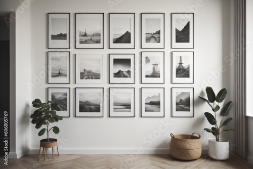 Ai Generated minimalist wall background © Ebad