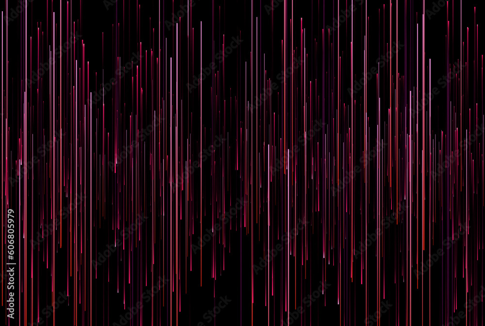 Obraz na plátně Frequency bars texture musical audio gradient rays style line art background