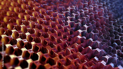 The representation of metamaterials background wallpaper. generative AI photo