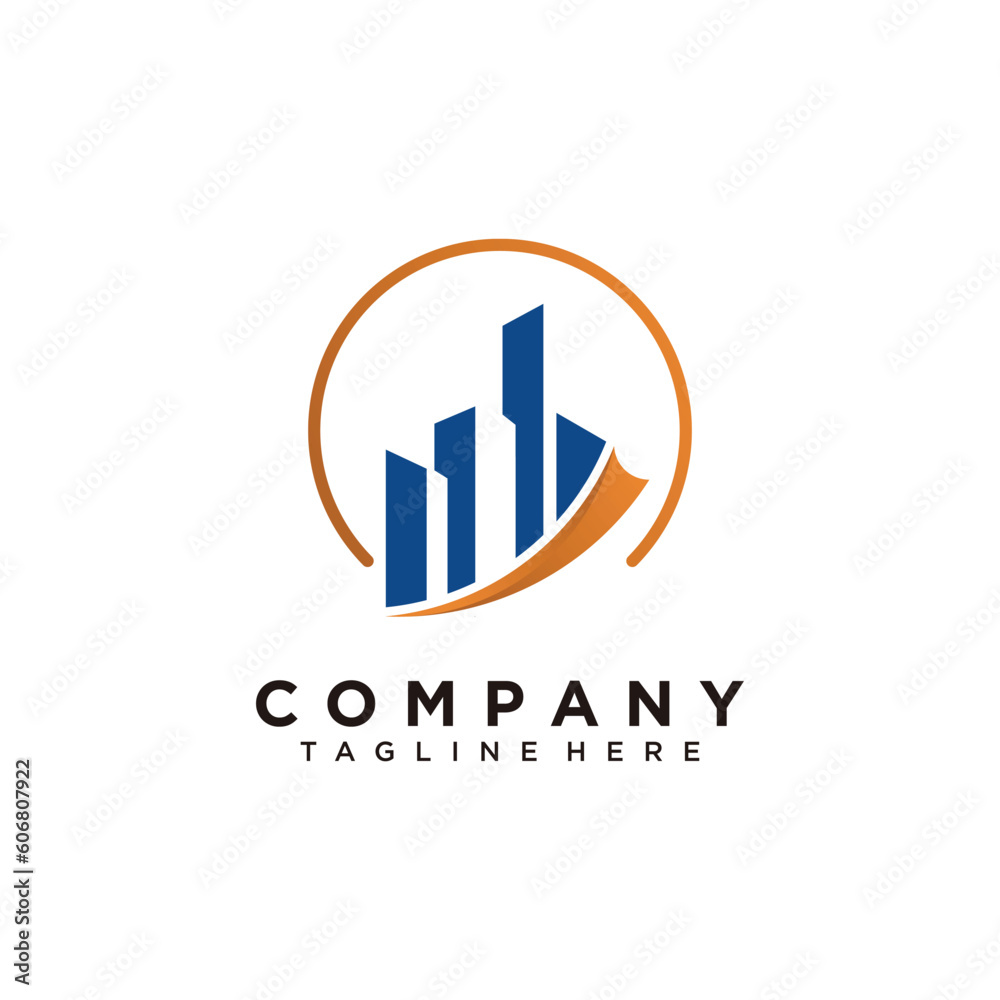 Business investment and accounting logo design Business investment and accounting logo design
