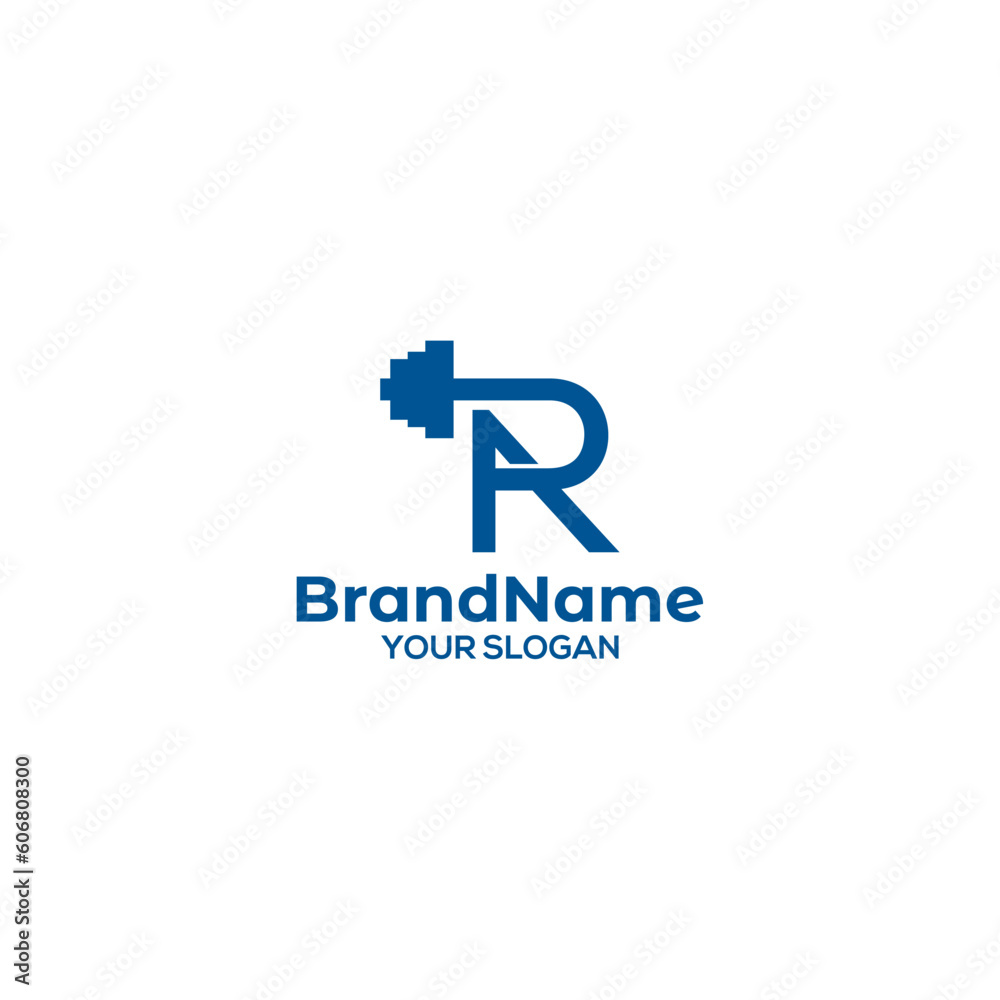RA Barbell Gym Logo Design