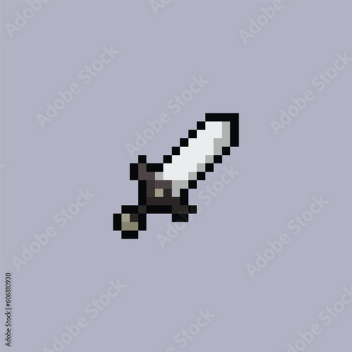 this is a sword icon in pixel art with colorful color,this item good for presentations,stickers, icons, t shirt design,game asset,logo and project.