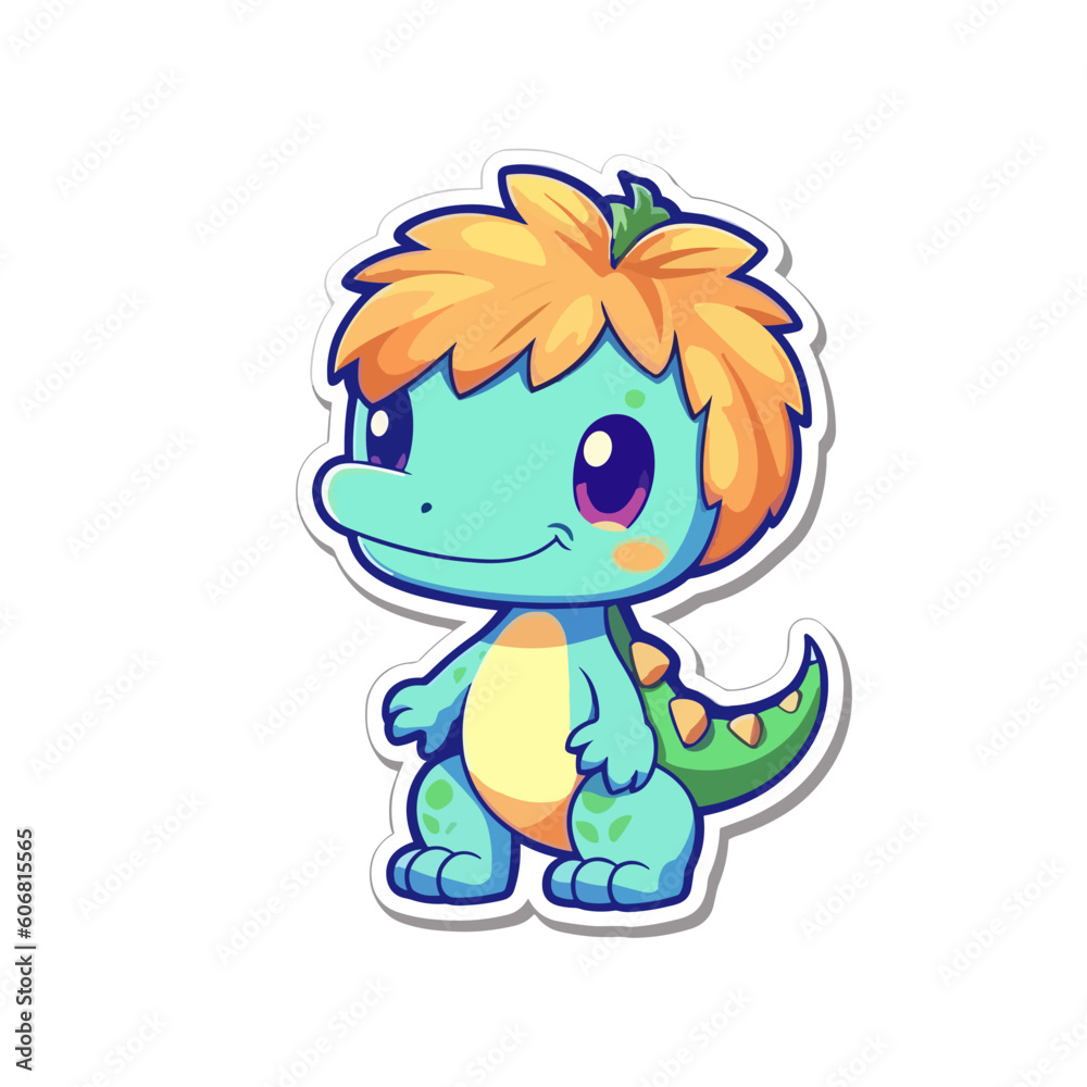 Obraz premium cute dinosor cartoon