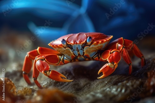 Vibrant and Active Live Crab © Arthur