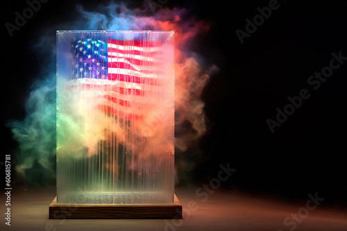 Commemorative creative background of July 4th United States of America.