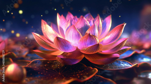 pink lotus Generative AI