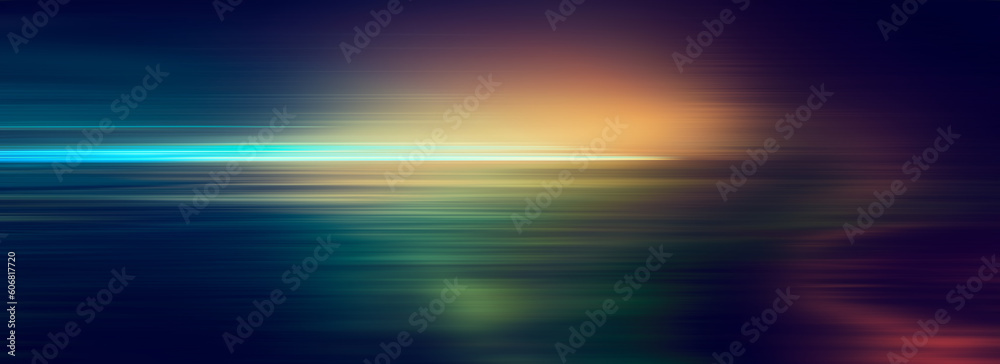 Obraz premium Abstract horizontal motion blur light line