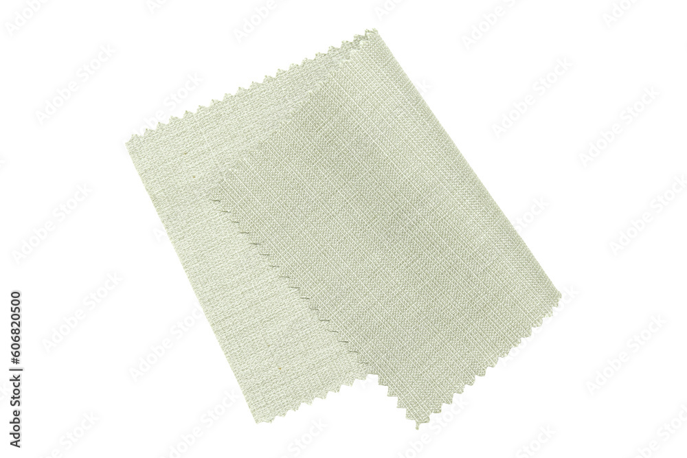Obraz na płótnie White fabric sample isolated with clipping path