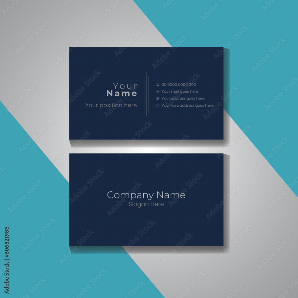 Foto Modern and creative clean visiting card design template layout