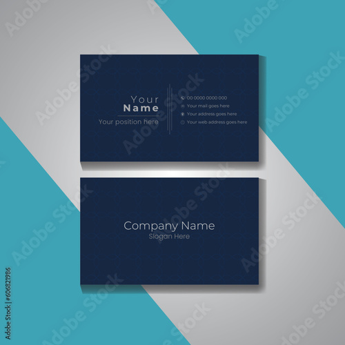 Modern and creative clean visiting card design template layout